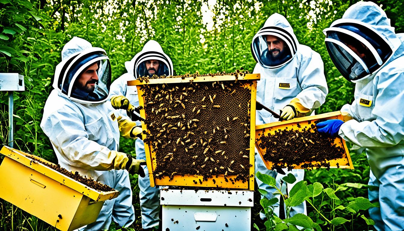 Aufgelöstes Bienen Volk