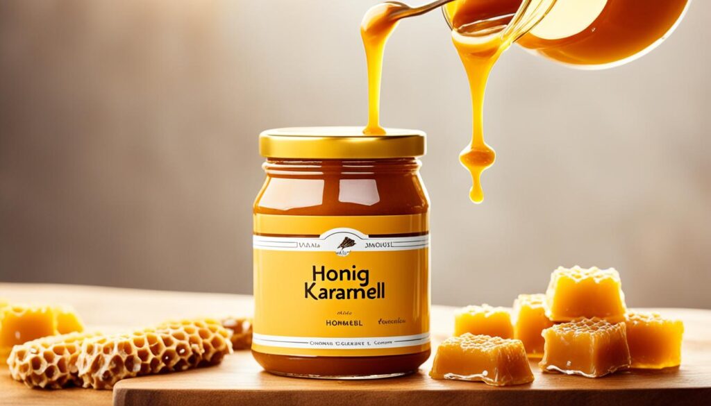 Lagerung und Genuss von Honig Karamell