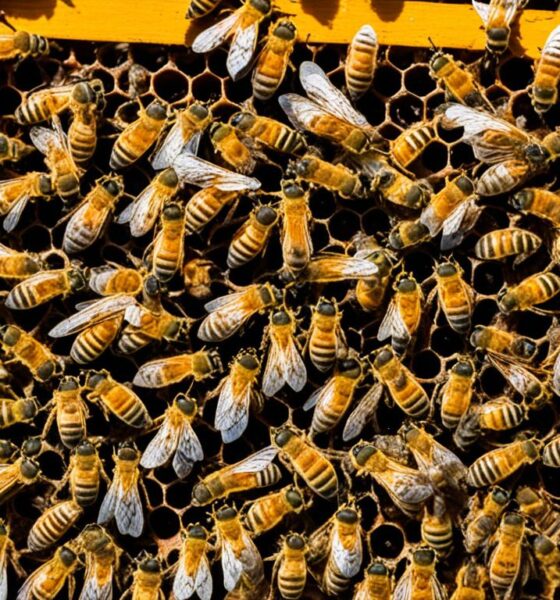 Starkes Bienen Volk ohne Brut