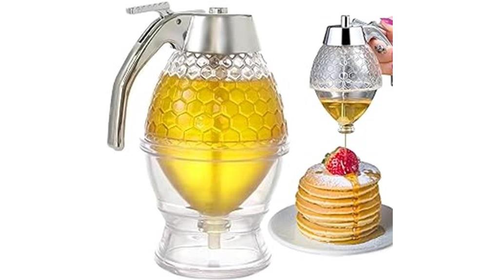 acrylic honey syrup dispenser
