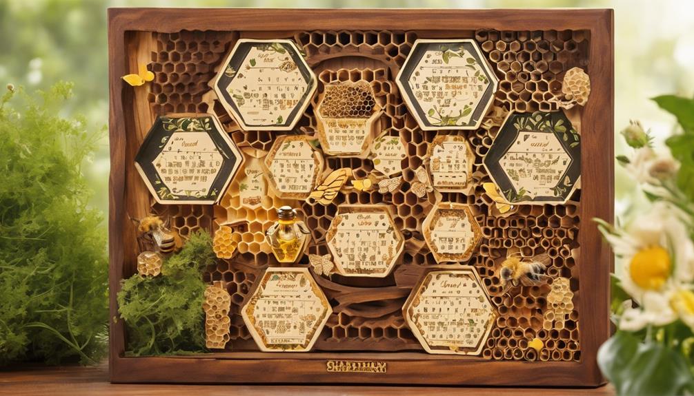 beekeeping calendar craftmanship