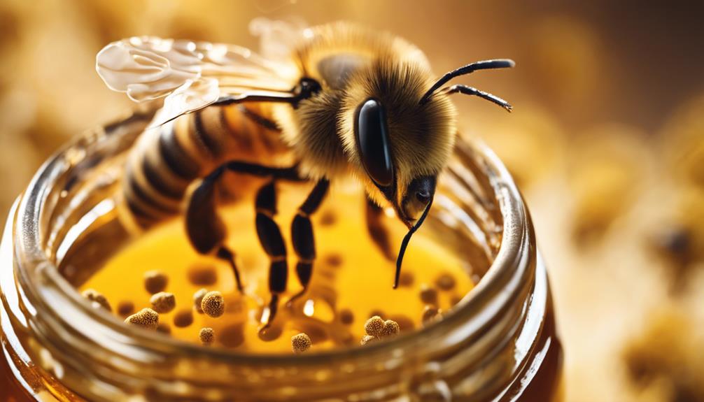bienenpollen im rohhonig entdeckt