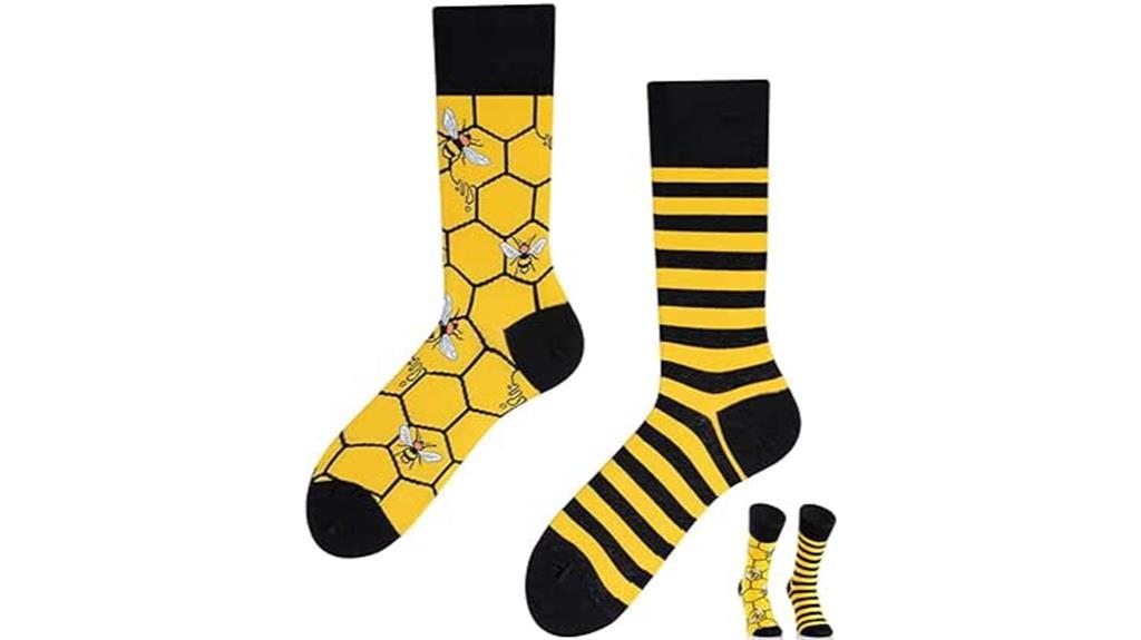 colorful funny socks with design