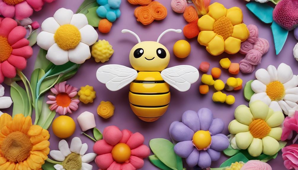 cute bee rattle toy