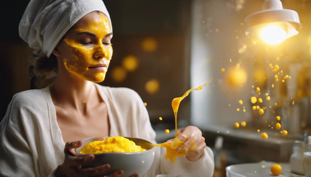 eigelb in gesichtsmasken verwendet