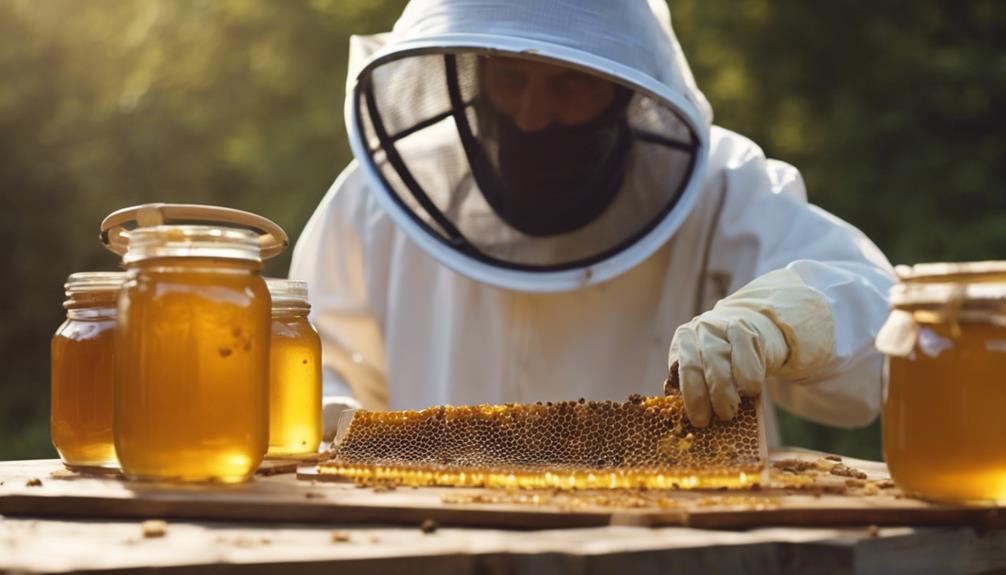 ernte von bienenhonigproduktion