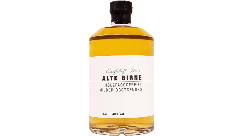 german pear brandy bottle