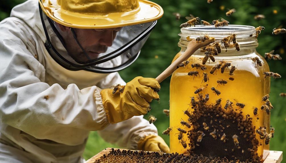 handling of bee propolis