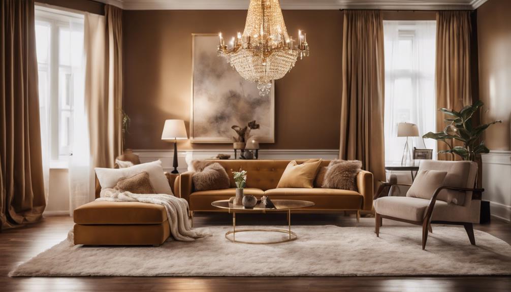 honey brown in interior design