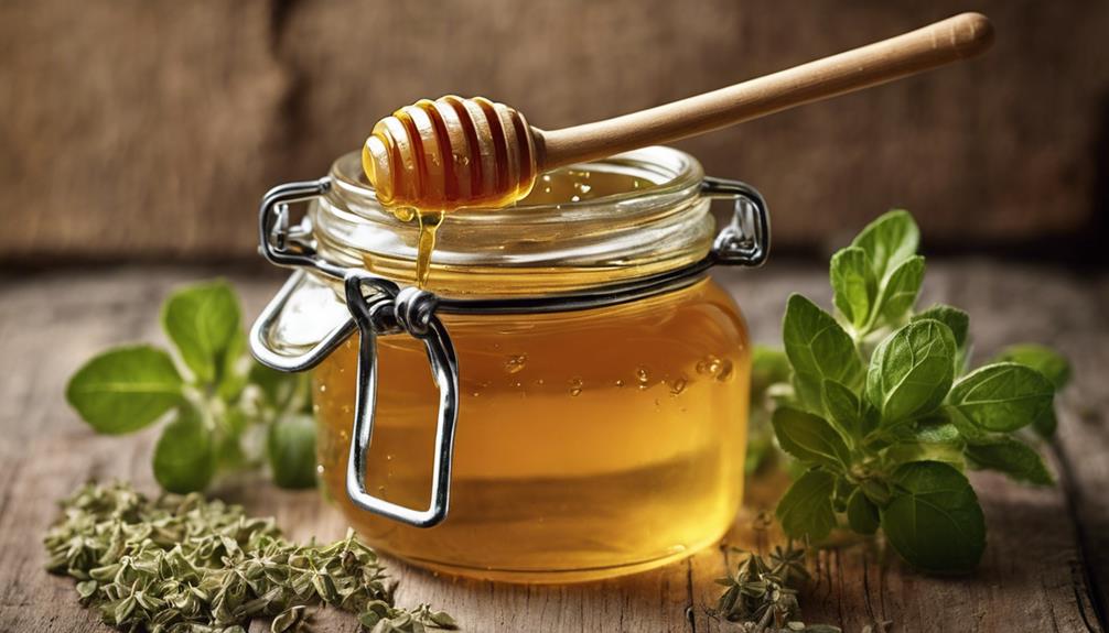 honey infused with oregano oil