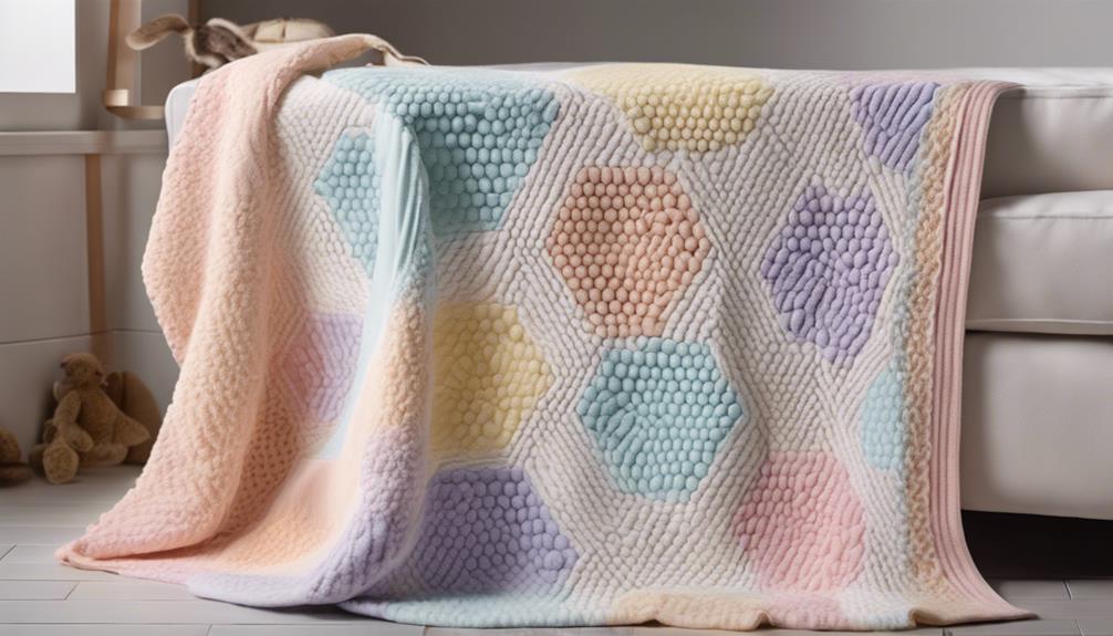 honeycomb pattern baby blanket