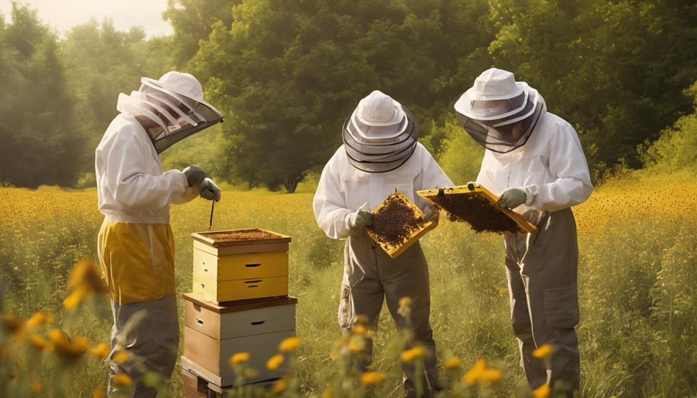 ideal distance for beehives