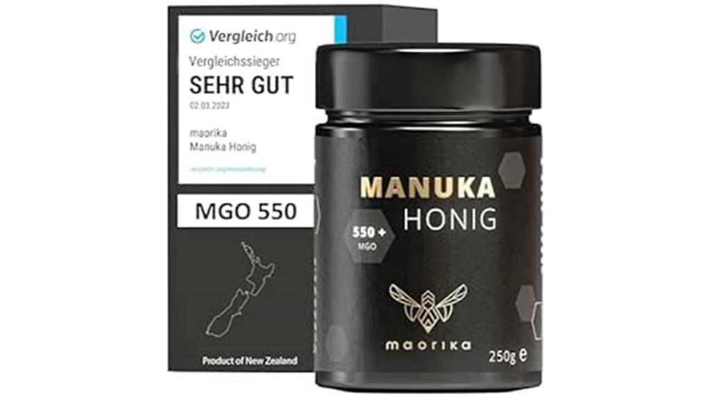 manuka honey 550 mgo