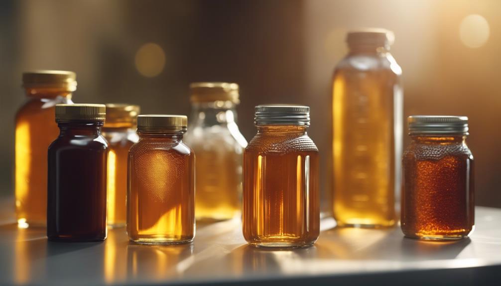 materialvergleich von honigflaschen