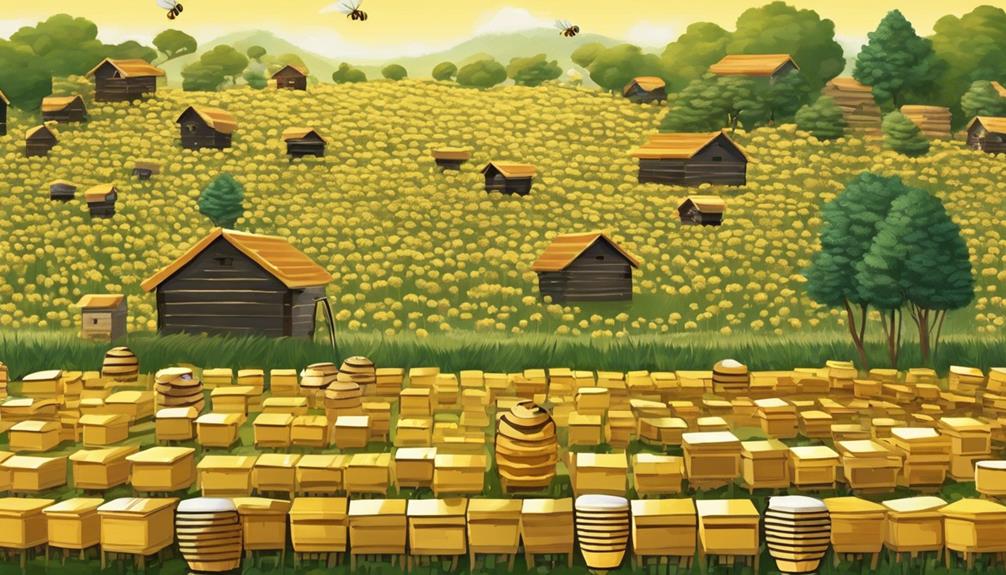 optimal bee hive numbers