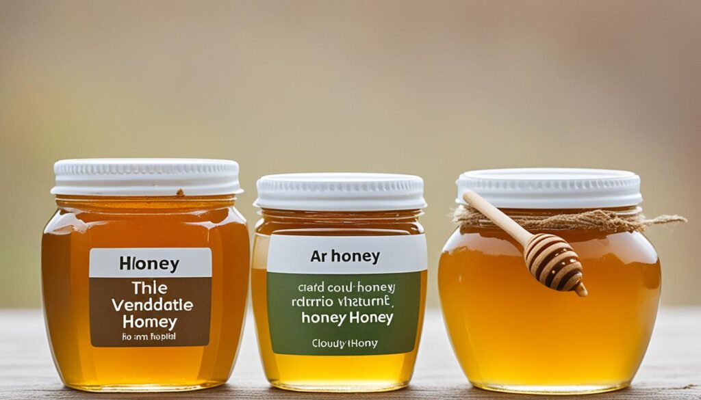 raw honey and pure honey