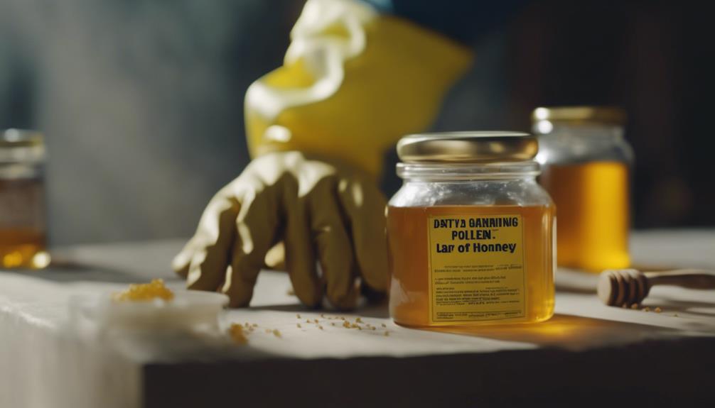 sicherheit beim honigpollen gebrauch
