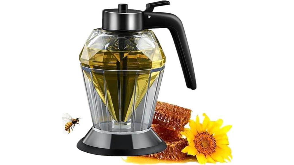 transparentes glas honigspender 200ml