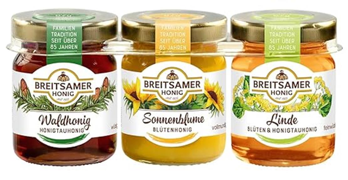 variety of honey flavors