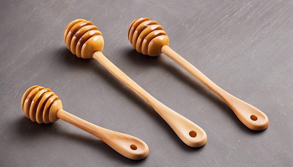 wooden honey stirrers set