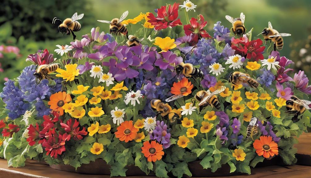 year round wildflower planting containers