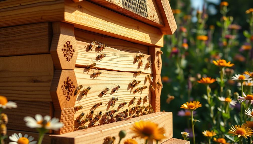 bienenstockdesigns symbolisieren gemeinschaft