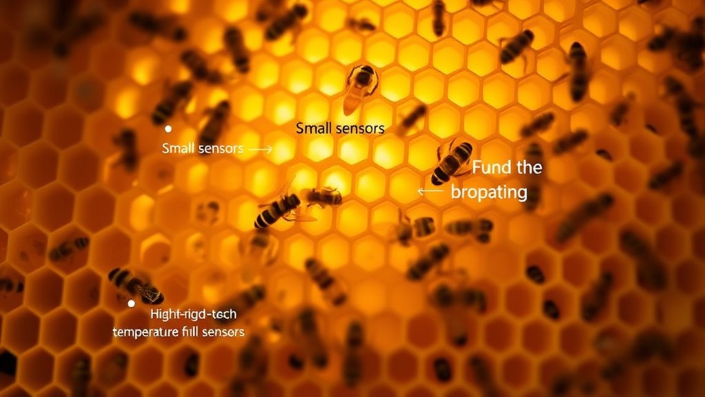 Zentrale Bienenstock-Sensorplatzierung