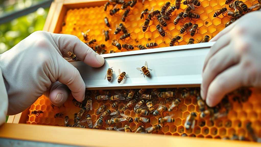 Drohnenrahmen Milbenbekämpfung