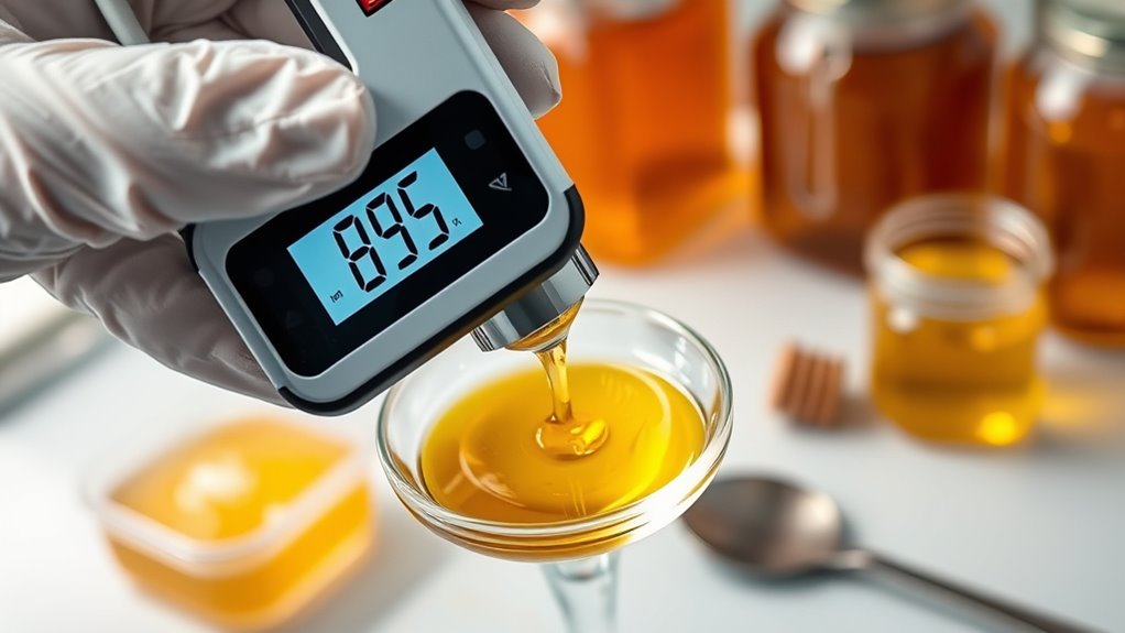 homogenisieren filtern analysieren Honig