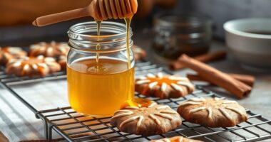 Backen von Lebkuchen mit Honig