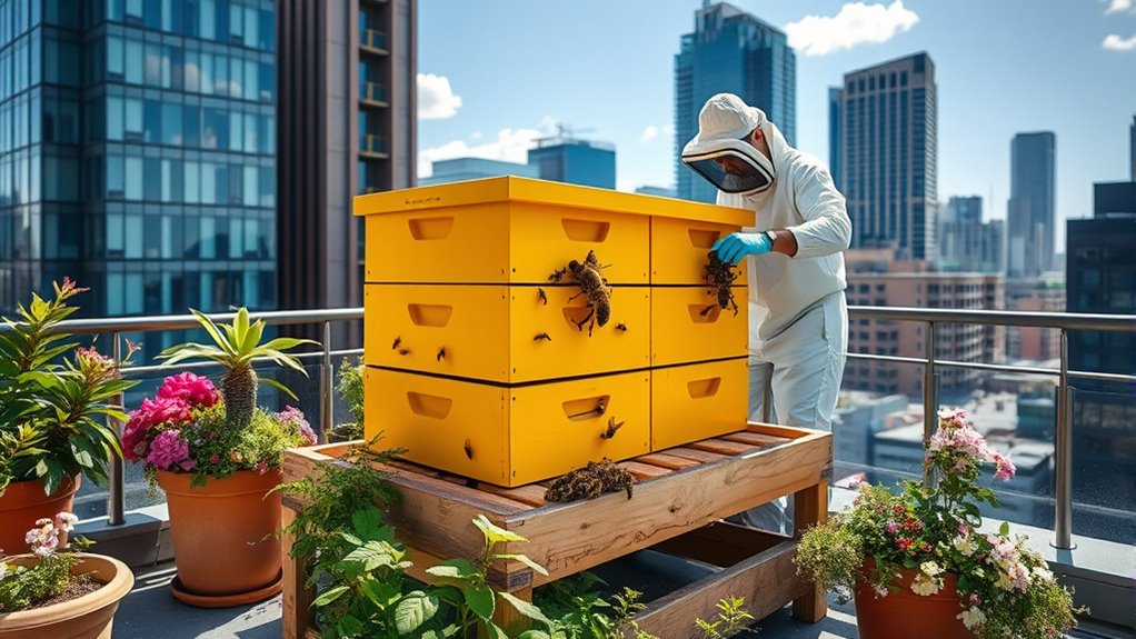Balkon- und Dachbienenhaltung