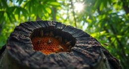 Imkern in Baumstümpfen