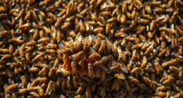 Bienen teilen sich in neue Kolonien