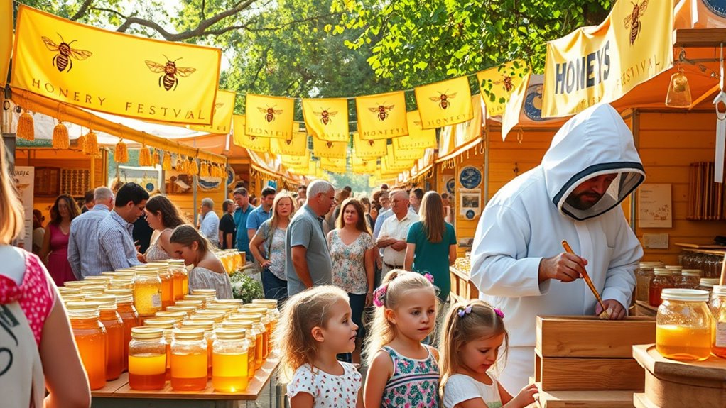 Feiern von Honig und Naturschutz
