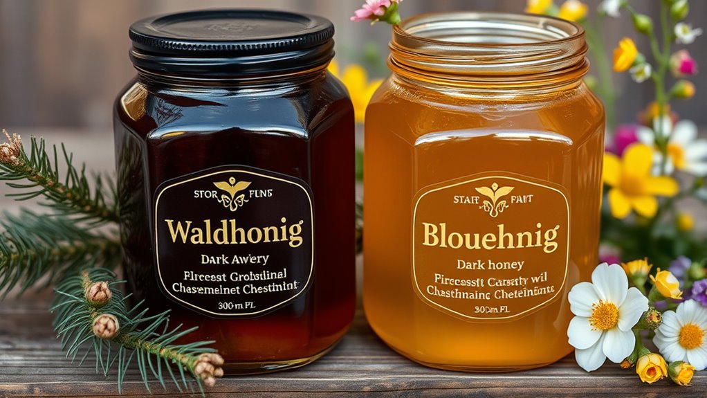 Unterschiede in den Eigenschaften von Honig