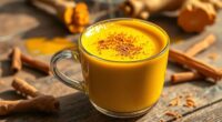 hausgemachter Goldene Milch Latte