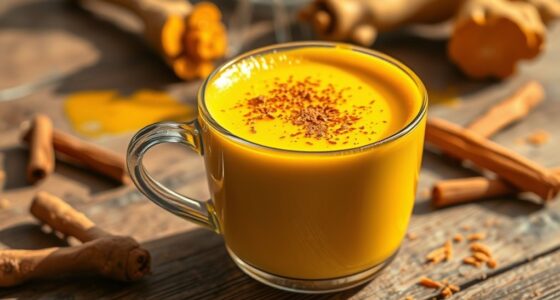 hausgemachter Goldene Milch Latte