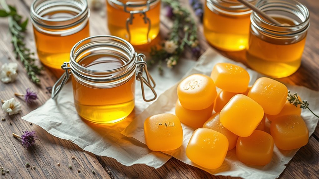 hausgemachte Honig-Hustenbonbons