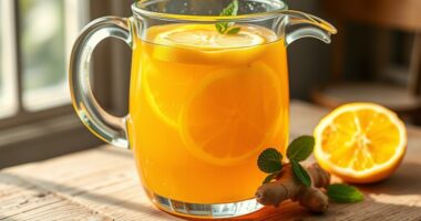 hausgemachte Zitrone-Ingwer-Honig