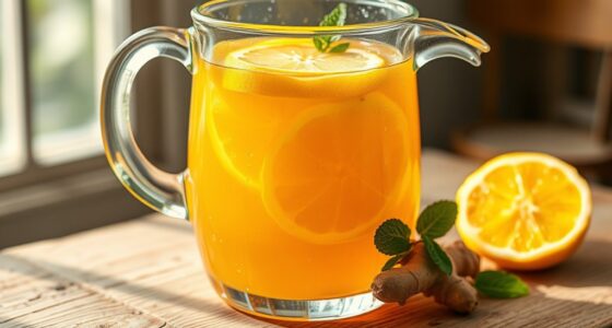 hausgemachte Zitrone-Ingwer-Honig