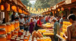 Honigfestivals und Märkte