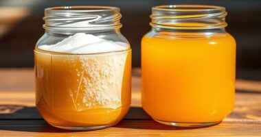 Honig versus Zucker Vergleich