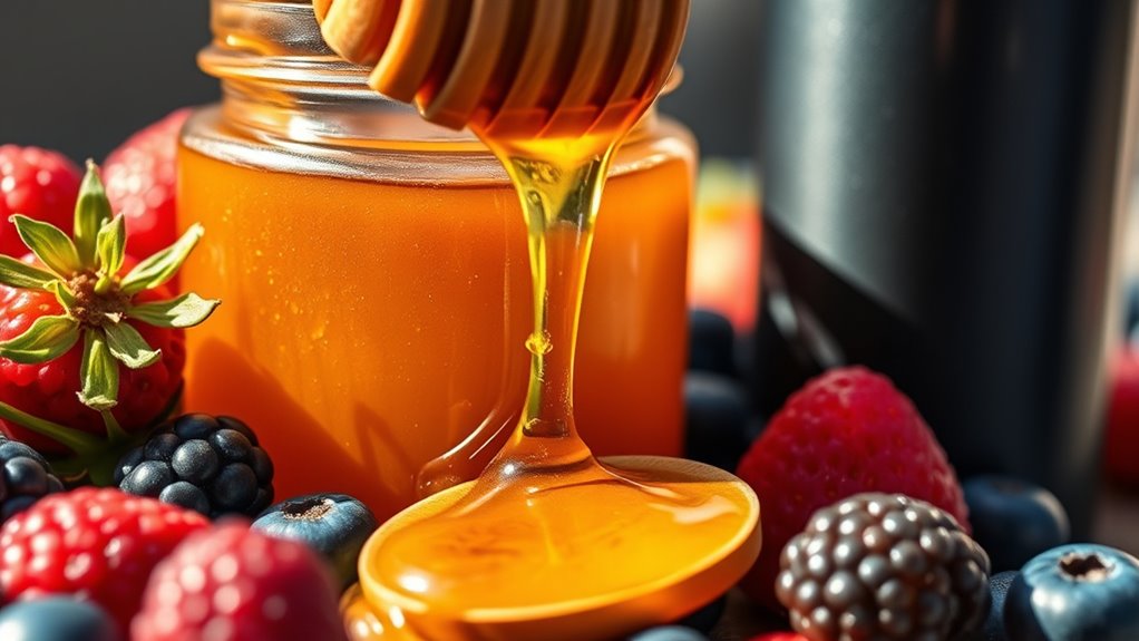 natürlicher Honig steigert die Energie beim Training