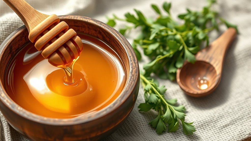 natürliche Honig-Haarreparatur