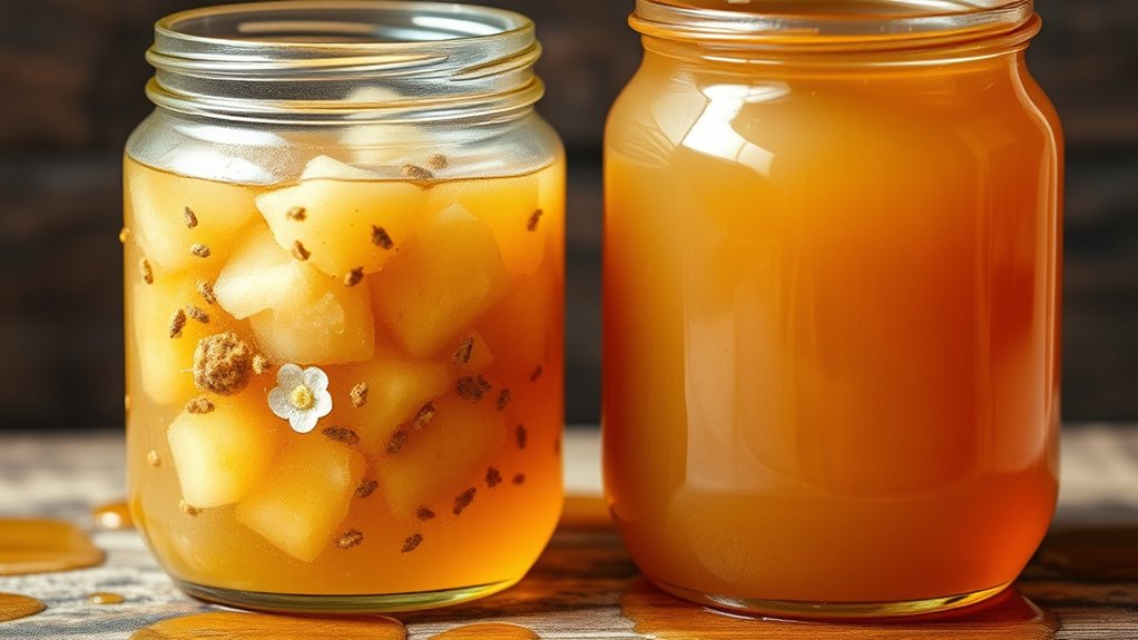Rohe versus pasteurisierte Honig