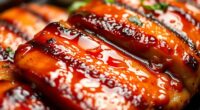 süßer Honigmarinade macht zart