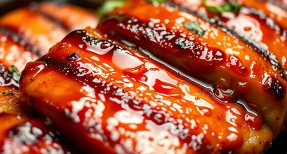 süßer Honigmarinade macht zart