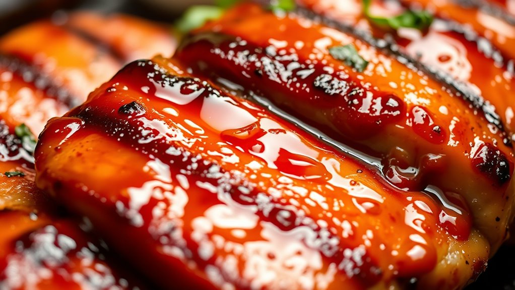 süßer Honigmarinade macht zart