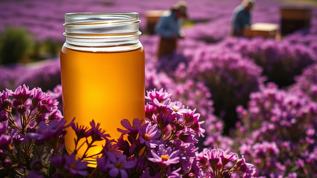 traditionelle natürliche Honigernte