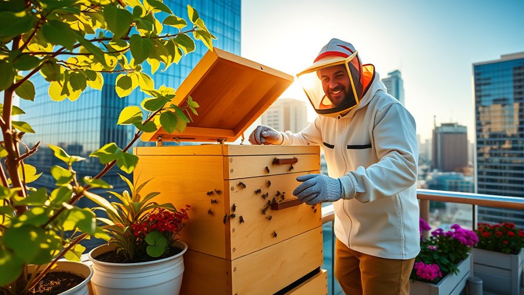 urbane Balkonknechtung Sicherheit